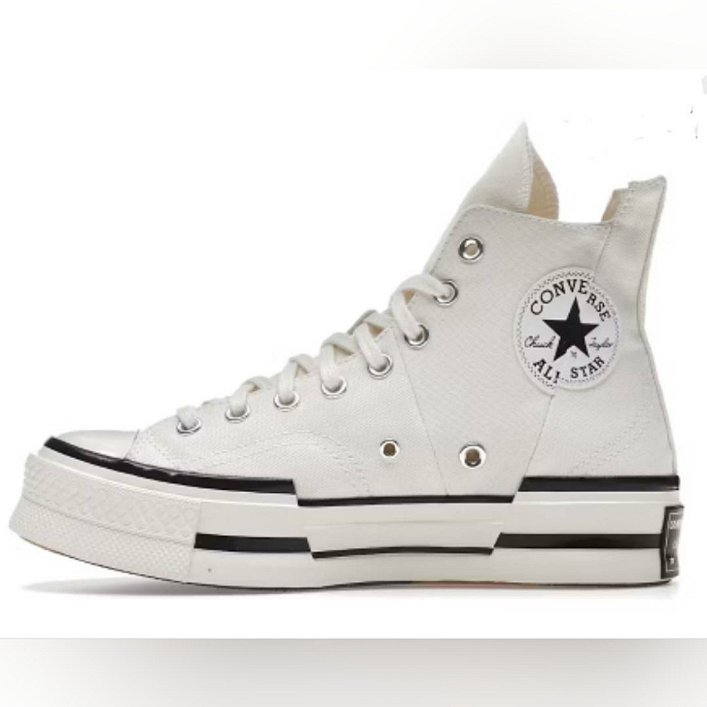 Converse Chuck Taylor All Star 70 Hi Plus Egret & Black Unisex Size 6M/8W